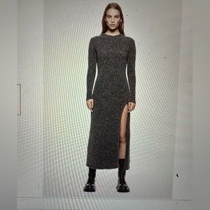 Zara Maxi High Slit Dress